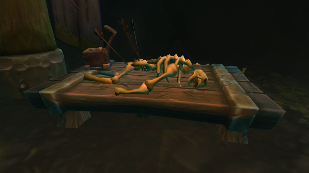 WoW skeleton on the table