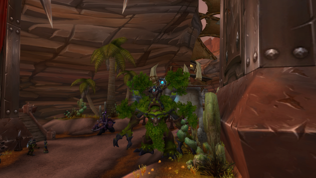 WoW Ent at the exit of the Ogrimmar